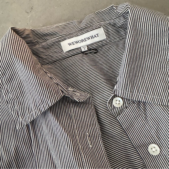 Button-Up Poplin Striped Matching Set - Picture 7 of 13